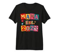 Funny Mom Mama Est.2026 Rançon Note Motif Fête des Mères T-Shirt Haut de Gamme