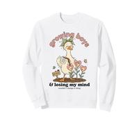 Funny Mom of Boys Growing 3 Boy Mama Goose Humour Mommy Sweatshirt