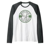 Funny Mom Security Protected by Flying Singes Wizard Mummy Manche Raglan