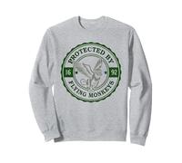 Funny Mom Security Protected by Flying Singes Wizard Mummy Sweatshirt