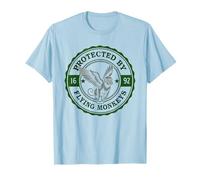 Funny Mom Security Protected by Flying Singes Wizard Mummy T-Shirt