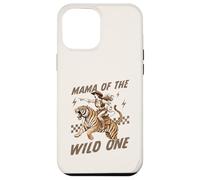 Funny Mom Tiger Riding. Western Cowboy Mama of The Wild One Coque pour iPhone 12 Pro Max