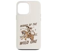 Funny Mom Tiger Riding. Western Cowboy Mama of The Wild One Coque pour iPhone 13 Pro Max