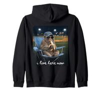 Funny Monkey Baseball, Maman, Je vis Ici Maintenant Sweat à Capuche