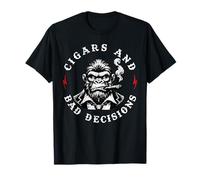 Funny Monkey Cigars and Bad Decisions (à l'arrière) T-Shirt