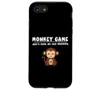 Funny Monkey Game Over Jeu de Singe Dont Look Over Garçons Filles Enfants Coque pour iPhone SE (2020) / 7/8