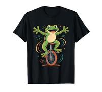 Funny Monocycle Shirts Grenouille Roue d'équitation T-Shirt