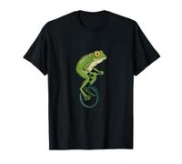 Funny Monocycle Shirts Grenouille Roue d'équitation T-Shirt