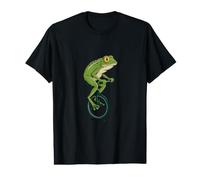 Funny Monocycle Shirts Grenouille Roue d'équitation T-Shirt Graphique avec Valeur