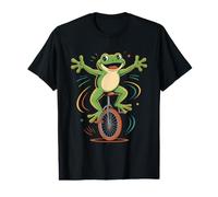 Funny Monocycle Shirts Grenouille Roue d'équitation T-Shirt Graphique avec Valeur