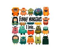 Funny Monsters I Love: A Fun Activity and Coloring Book with Cute Monsters and Creative Tasks for Kids Ages 4-8