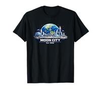Funny Moon City Est. 2026 | Exploration Spatiale futuriste T-Shirt