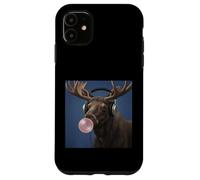 Funny Moose Music Lover Bubblegum Zoo Garçons Filles Enfants Coque pour iPhone 11