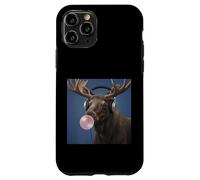 Funny Moose Music Lover Bubblegum Zoo Garçons Filles Enfants Coque pour iPhone 11 Pro
