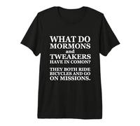 Funny Mormon Tweakers Joke LDS Religious Missionary Tweaker T-Shirt Haut de Gamme