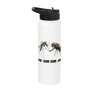 Funny Mosquito And Fly Night Shift Day Shift Meme Stainless Steel Insulated Water Bottle