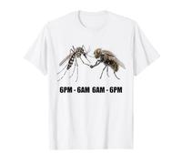 Funny Mosquito and Fly Night Shift Day Shift Meme T-Shirt