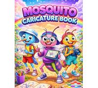 Funny Mosquito Coloring Book for All Ages: Cute Cartoon Bug Characters, Funny Insect Caricatures and Relaxing Creative Coloring Pages for Kids, Teens, Adults and Grown-Ups