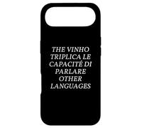 Funny Multilingual Polyglot Wine Pun English Italian Joke Coque pour iPhone Air