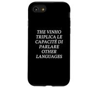 Funny Multilingual Polyglot Wine Pun English Italian Joke Coque pour iPhone SE (2020) / 7 / 8
