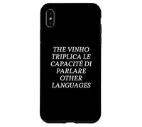 Funny Multilingual Polyglot Wine Pun English Italian Joke Coque pour iPhone XS Max