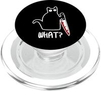 Funny Murder Cat Gift PopSockets PopGrip pour MagSafe