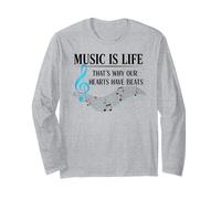 Funny Music is Life Thats Why Our Hearts Have Beats Piano Manche Longue