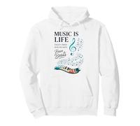 Funny Music is Life Thats Why Our Hearts Have Beats Piano Sweat à Capuche