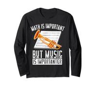 Funny Music Teacher Music Lover Music Player Manche Longue