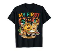 Funny My 1st Cinco De Mayo Fiesta Like A Kids Garçons Filles T-Shirt