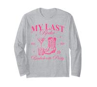 Funny My Last Rodeo Bachelorette Cowgirl Bachelorette Party Manche Longue