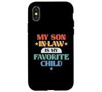 Funny My Son in-Law Favorite Child Retro Family Joke Coque pour iPhone X/XS