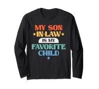 Funny My Son in-Law Favorite Child Retro Family Joke Manche Longue