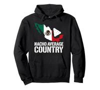 Funny Nacho Carte Mexique Pays Moyen Drapeau Voyage Gourmand Sweat à Capuche