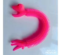 Funny Nairobi Orn Rib Worm Nrelucket Fidget Toys,Corde Commandée,Tpr,Anti-Souligné,String Toys,Through Instituts,Mm,Tsm Vent Toy,1pc - Type 1pcs Puppy Red