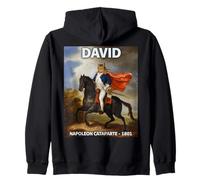 Funny Napoleon Bonaparte David Chat Français Funny Cat Horse Sweat à Capuche