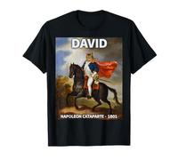 Funny Napoleon Bonaparte David Chat Français Funny Cat Horse T-Shirt