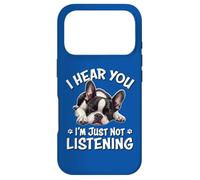 Funny Napping Hear You Not Listening Bostie Lover Coque pour iPhone 17 Pro