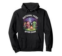 Funny National Park After Dark Alien Camp Out Crew Sweat à Capuche