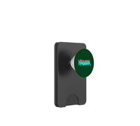 Funny Nausea Demi-Couleur Marron/Aqua PopSockets PopWallet pour MagSafe