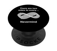 Funny Nerdy Il y a deux facettes à chaque Mobius Band Math Wt PopSockets PopGrip Interchangeable