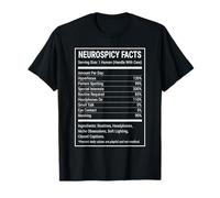 Funny Neurospicy Facts Label Parody for Neurodivergent T-Shirt
