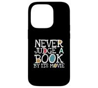 Funny Never Judge A Book by Its Movie Book Lovers Bookworms Coque pour iPhone 14 Pro