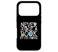 Funny Never Judge A Book by Its Movie Book Lovers Bookworms Coque pour iPhone 17 Pro