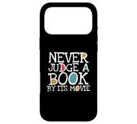 Funny Never Judge A Book by Its Movie Book Lovers Bookworms Coque pour iPhone 17 Pro Max