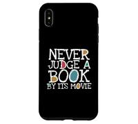 Funny Never Judge A Book by Its Movie Book Lovers Bookworms Coque pour iPhone XS Max
