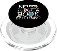 Funny Never Judge A Book by Its Movie Book Lovers Bookworms PopSockets PopGrip pour MagSafe