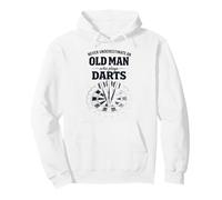 Funny Never Underestimate an Old Man Who Plays Darts Sweat à Capuche