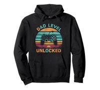 Funny New Dad Level Unlocked Gaming Dad Father's Day Gamer Sweat à Capuche
