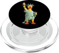 Funny New York City Statue of Liberty Yellow Rubber Duck PopSockets PopGrip pour MagSafe